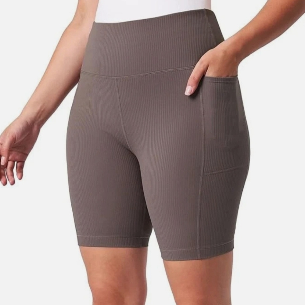 Mondetta Women's Active Ribbed Bike Short